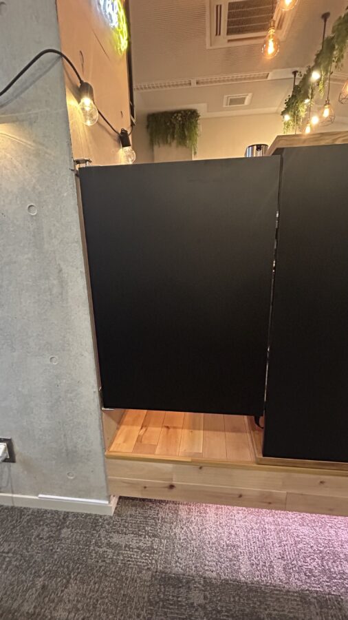 飲食店向け片開きメラミン化粧板ミニスイングドア