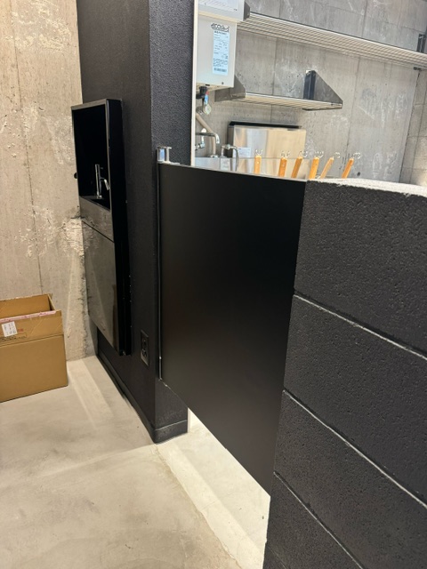 飲食店向け 片開き メラミン化粧板タイプ ミニスイングドア